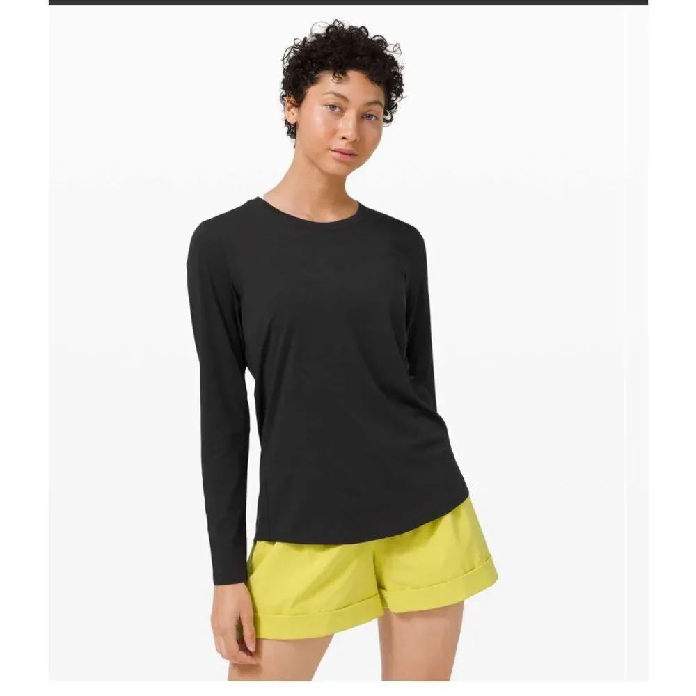 Lululemon Ever Ready Long Sleeve Black size 8